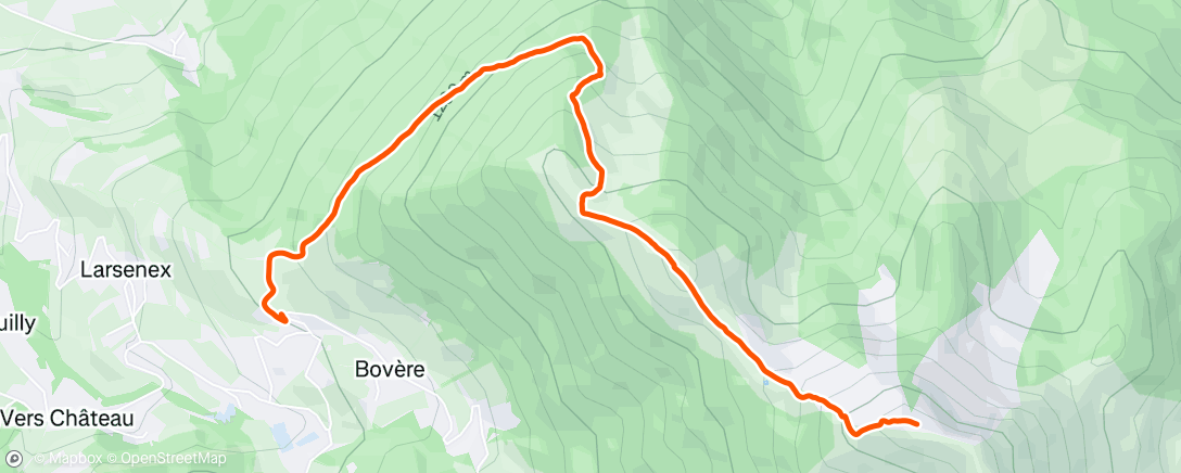 Карта физической активности (Couché au mole)