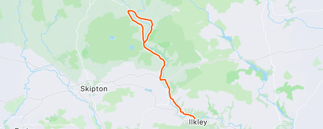 Map of the activity, Morning Ride (and then there was FOUR !!! Ride "cut short)