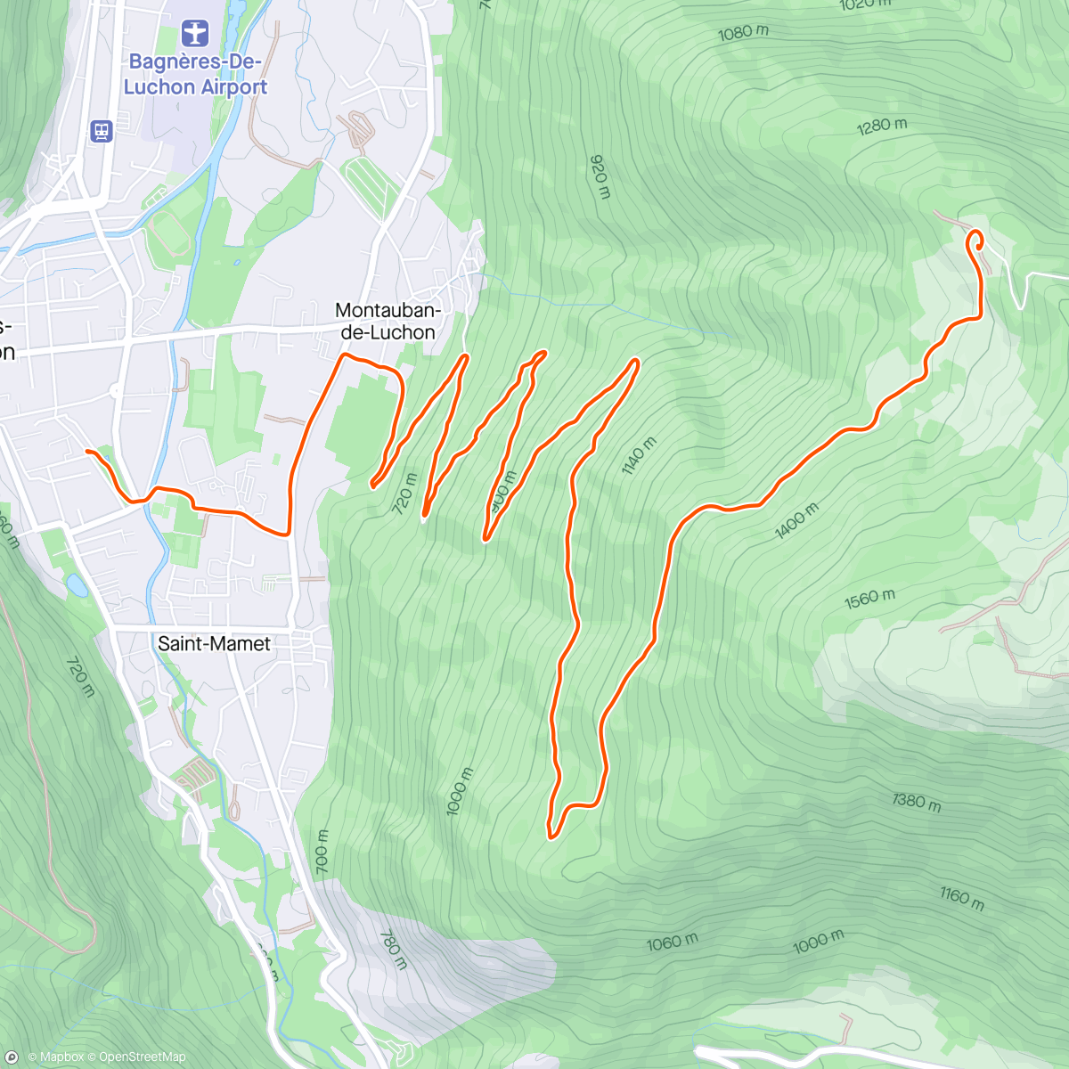 Map of the activity, Aaaand back down again