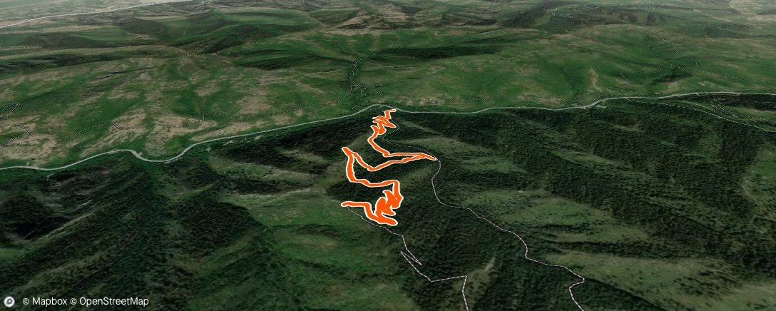 Map of the activity, Evening Trail Run