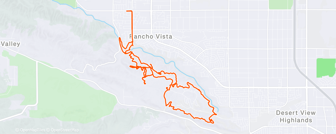 Map of the activity, Afternoon Mountain Bike Ride
