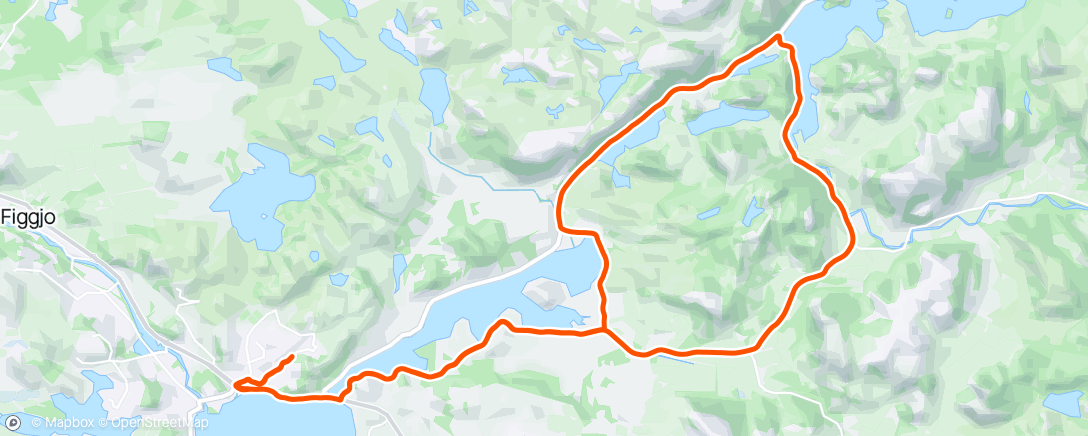 Map of the activity, Ravndalsrunden
