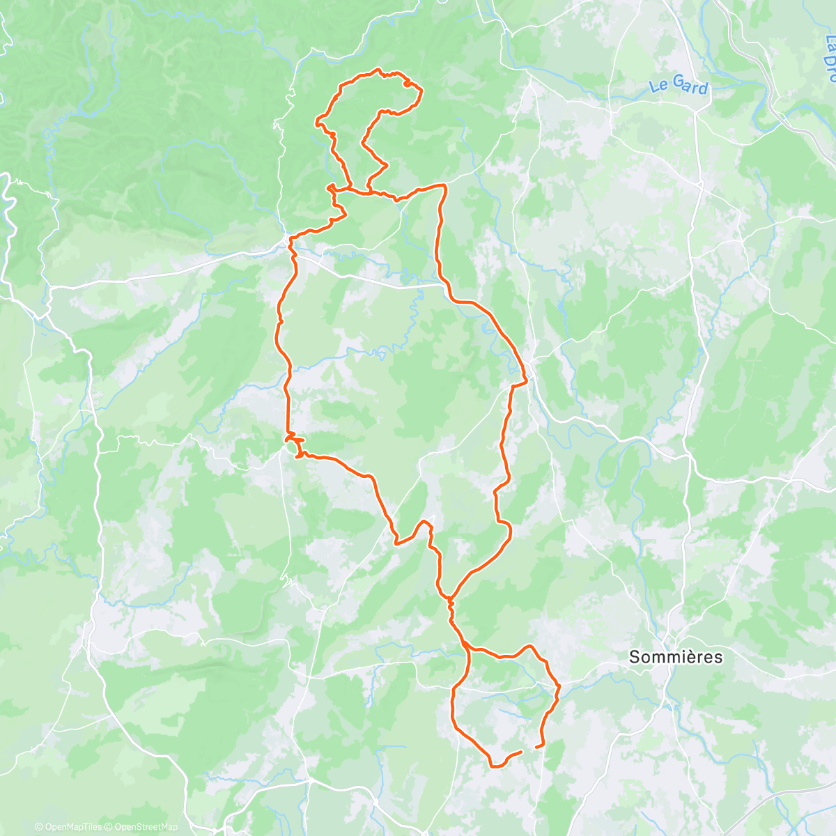 Map of the activity, Monotrace à Monoblet 🍂