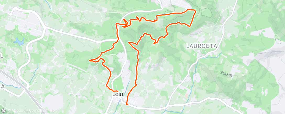 Map of the activity, Loiu 500 trail