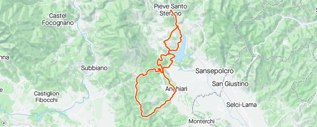 Mapa de la actividad (Sessione di mountain biking pomeridiana)