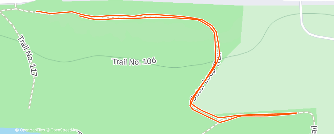 Map of the activity, Morning Run