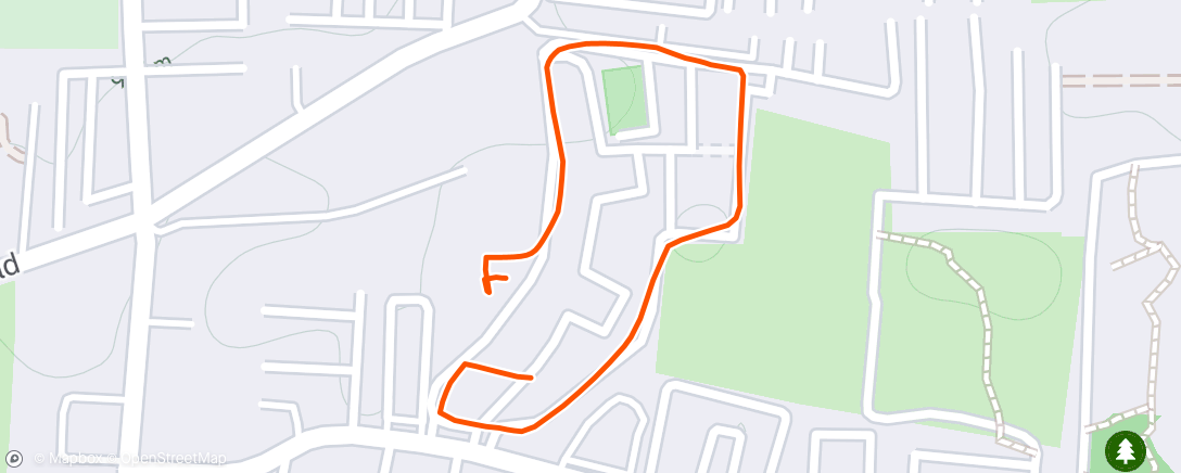 Map of the activity, Morning Run