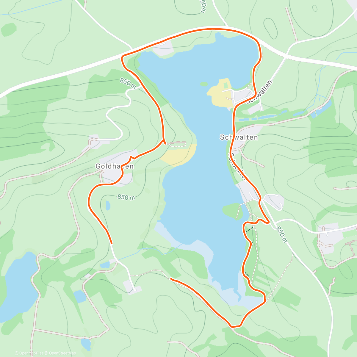 Map of the activity, Bajando la comida