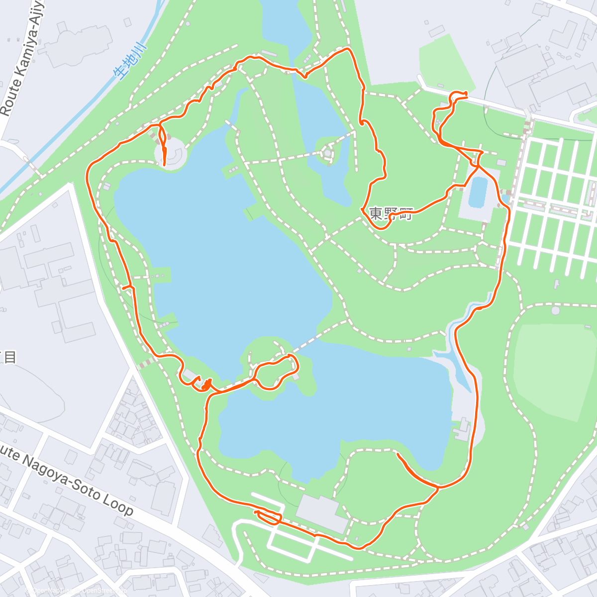 Map of the activity, 🚶🏻‍♀️落合公園お散歩