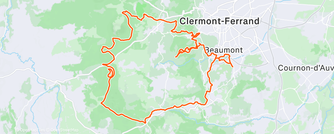 Карта физической активности (Cyclisme)