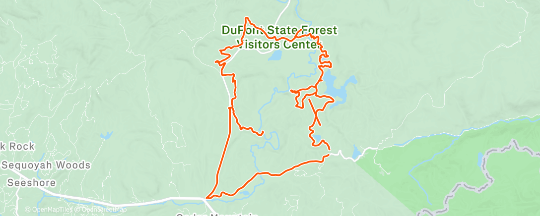 Map of the activity, DuPont MTB