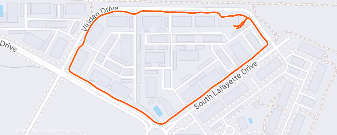 Map of the activity, Morning walk