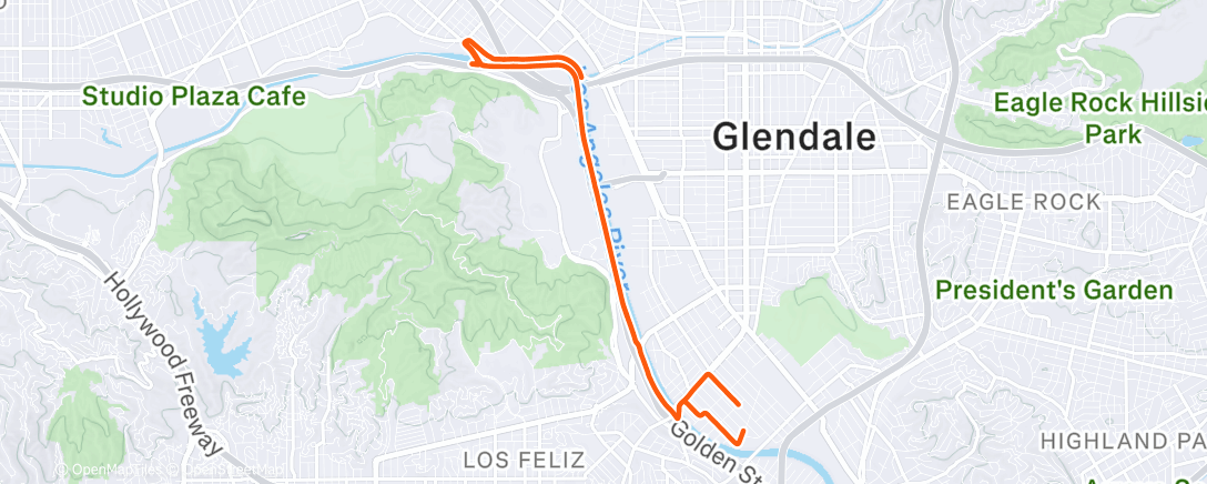 Map of the activity, Morning Ride