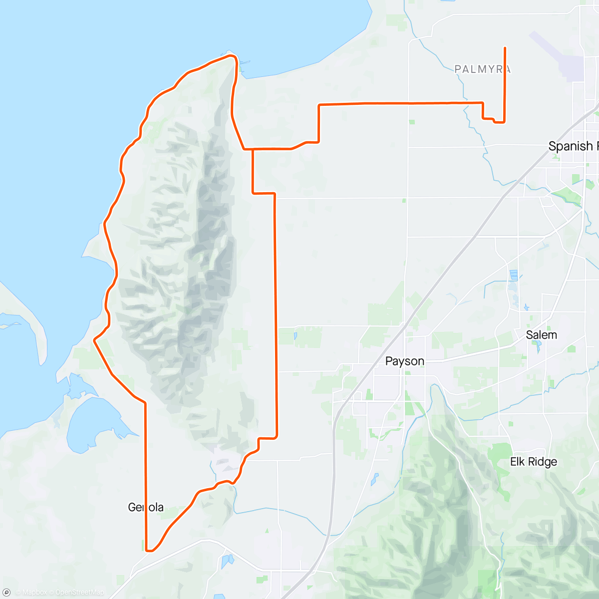 Map of the activity, ROUVY - West Mountain | Utah | USA