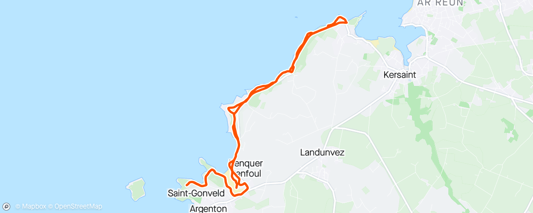 Map of the activity, Sortie trail le matin😉👍