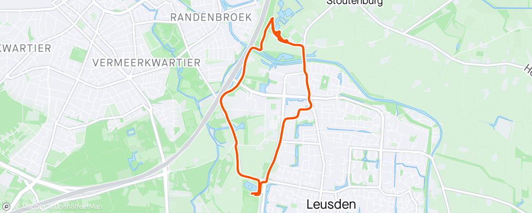 Map of the activity, Loopgroep Leusden