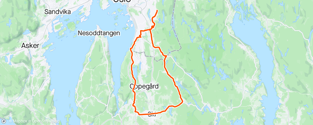 アクティビティ「Siggerud-Ski」の地図