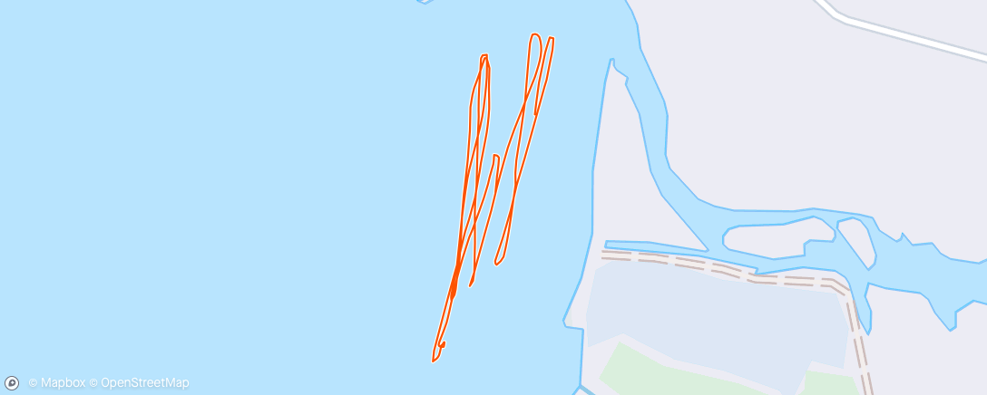 Map of the activity, Afternoon Kitesurf