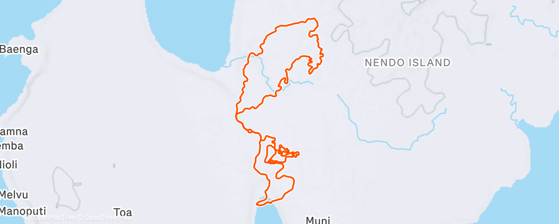 Map of the activity, Zwift - Group Ride: Standard - Stage 1 - Tour de Zwift on Chasing the Sun in Makuri Islands
