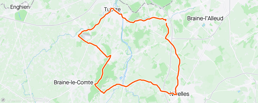 Map of the activity, Sortie vélo le matin 🌧