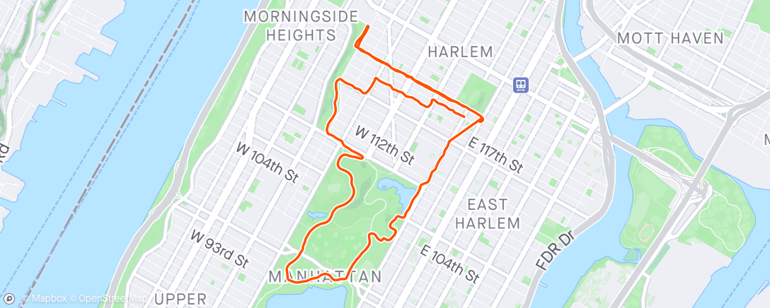 Map of the activity, Central Park #11