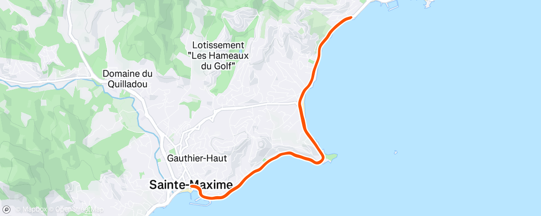Map of the activity, Corsa pomeridiana