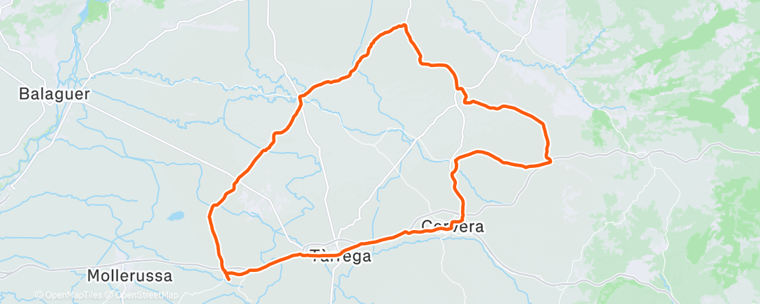 Map of the activity, 4rta etapa Tour de festes