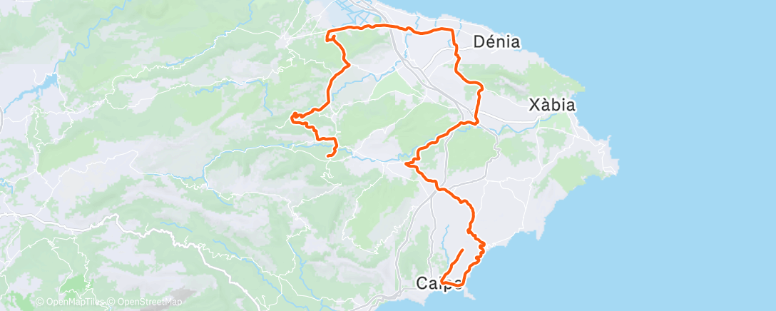 Map of the activity, Morning Ride