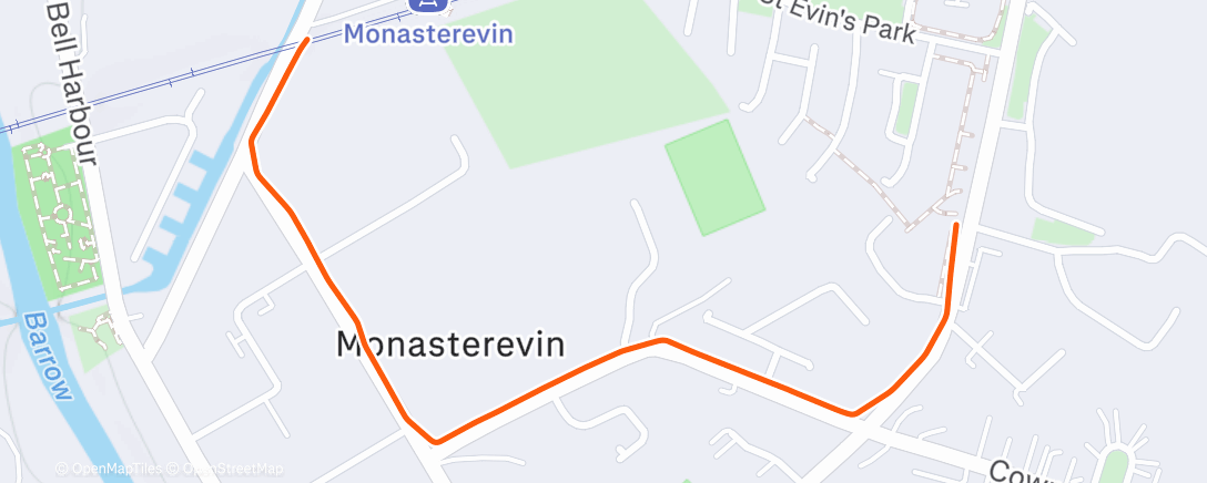 Map of the activity, Morning Walk