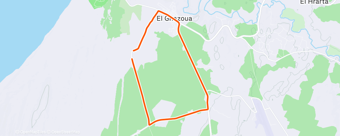 Map of the activity, Cooldown completed 😊🎉🇲🇦