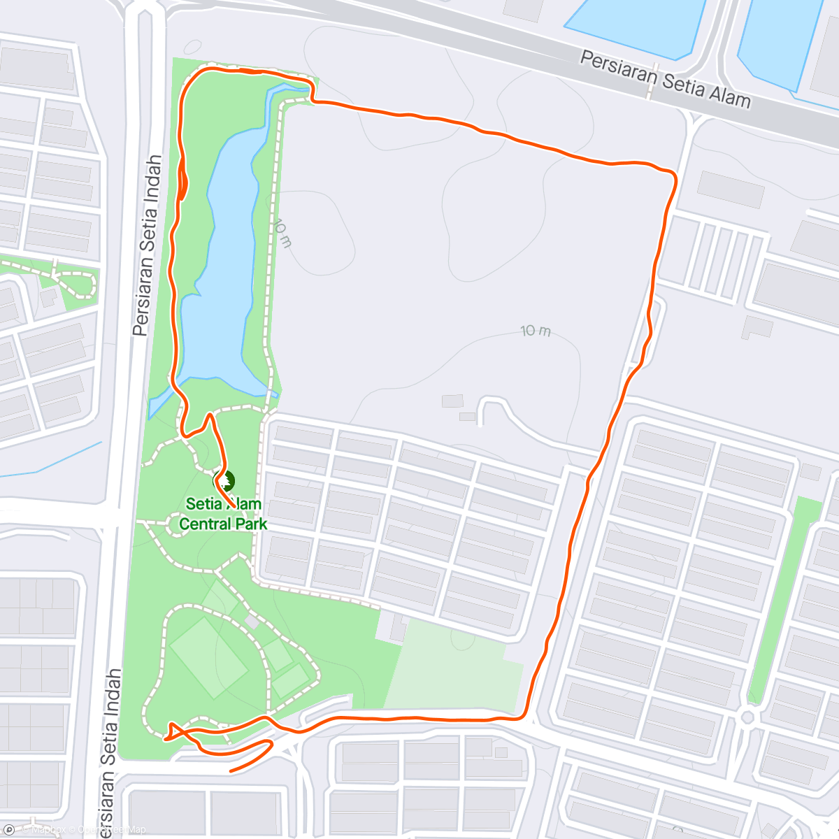 Map of the activity, Morning walk with ❤️