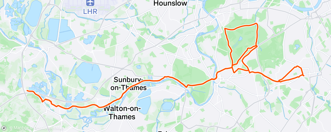 Map of the activity, Afternoon Ride