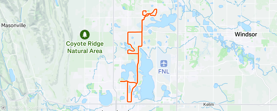 Map of the activity, Morning Ride