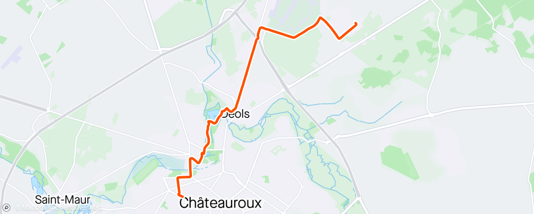 Map of the activity, VeloTaf Aller
