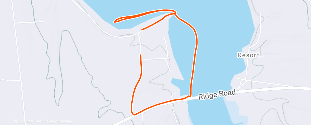 Map of the activity, Morning Walk across the ice