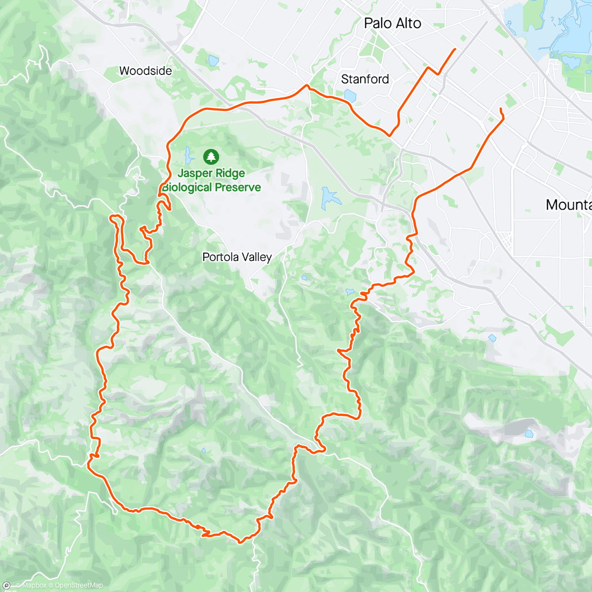 Карта физической активности (Bittle and Kato west alpine reunion ride)