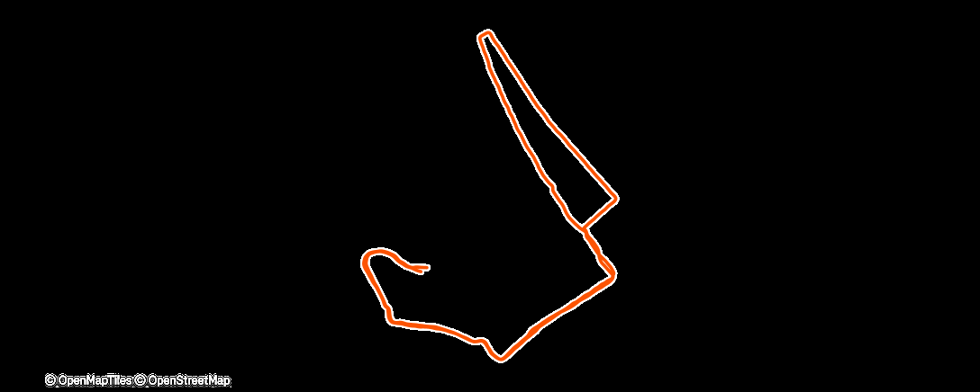 Map of the activity, Evening Run