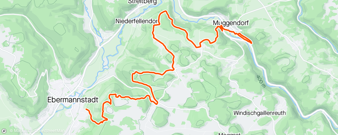 Map of the activity, UTFS Streckenmarkierung Speedtrail
