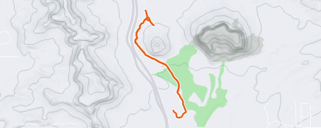 Map of the activity, Afternoon Hike