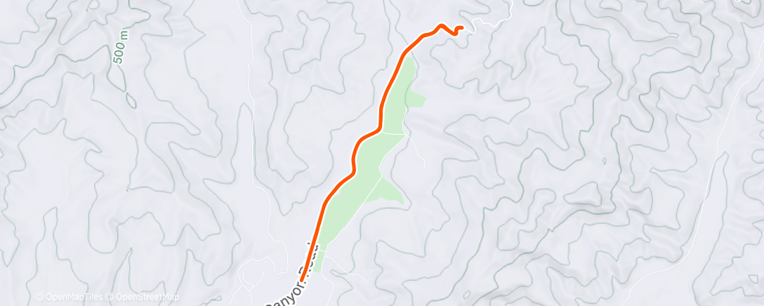 Map of the activity, Afternoon Ride