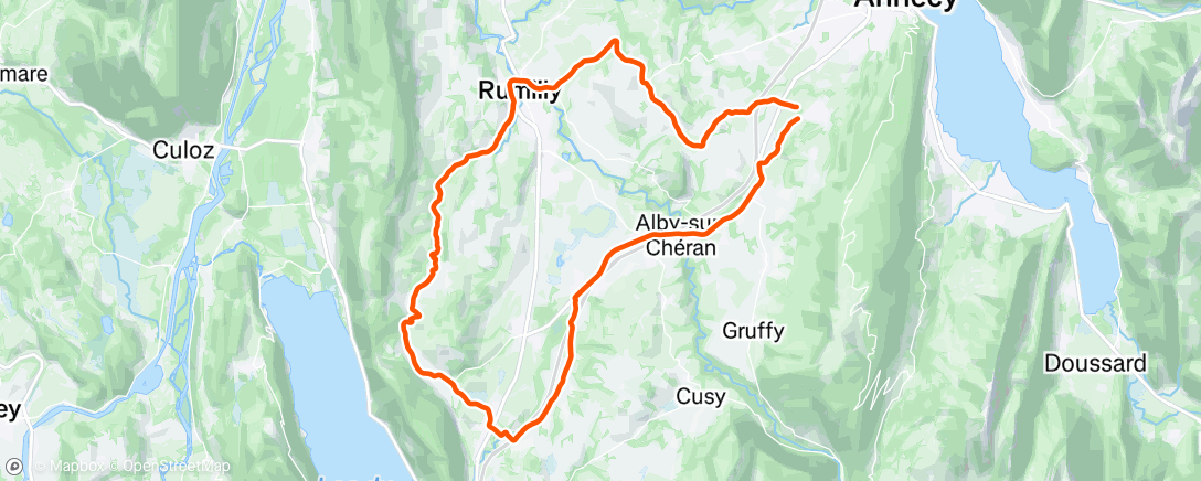 Map of the activity, Sortie vélo dans l'après-midi