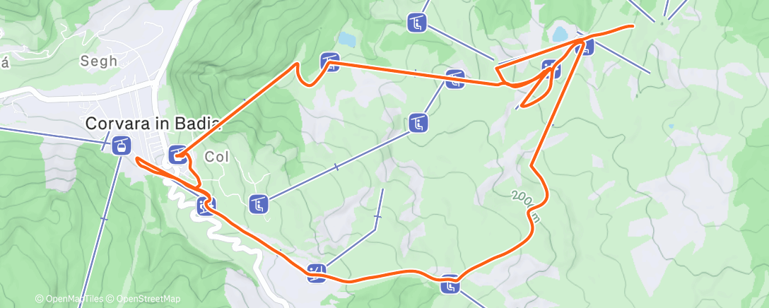 Карта физической активности (Morning Alpine Ski)