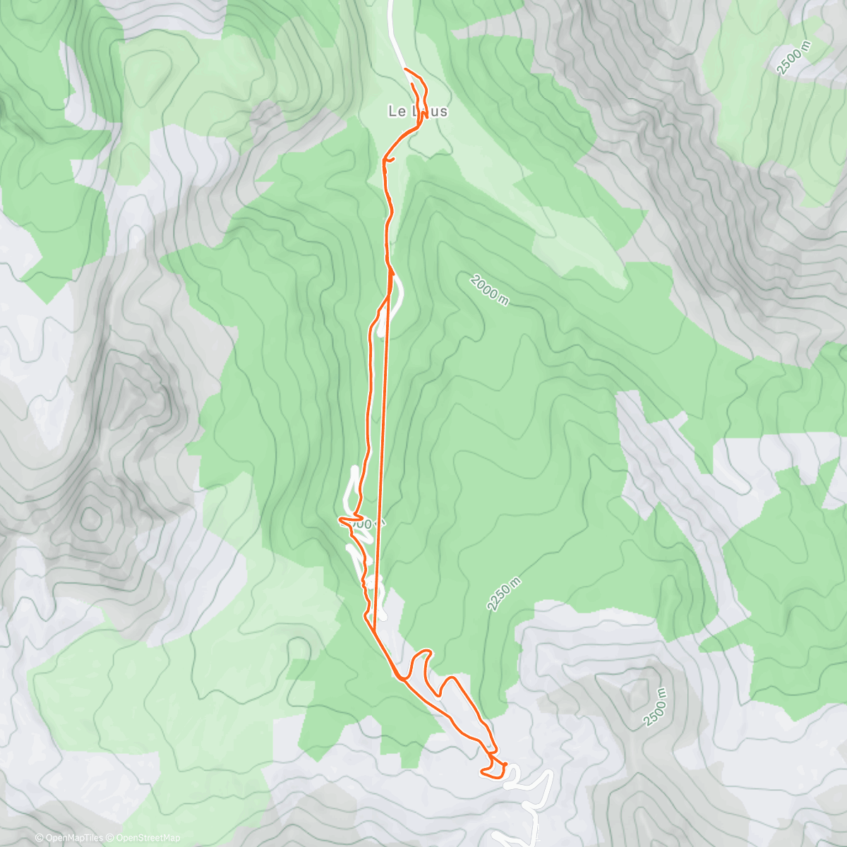 Map of the activity, Luge pane de luge