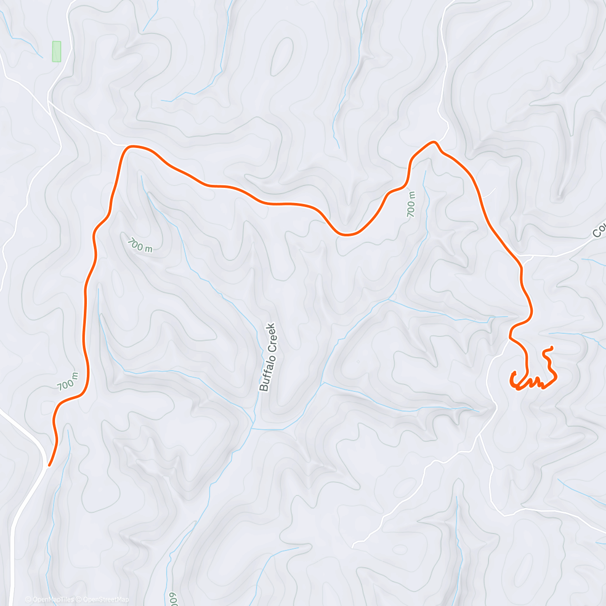 Map of the activity, 21st Buffalo Headwaters Challenge