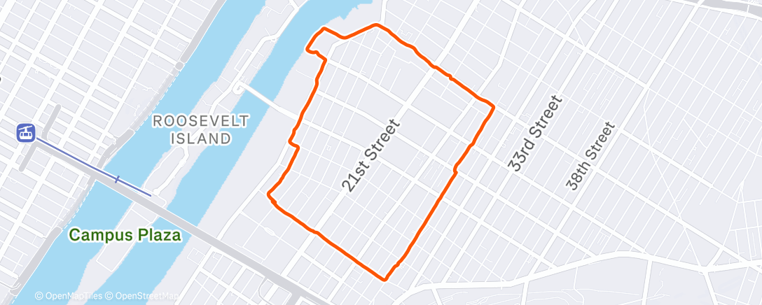 Map of the activity, Dutch Kills to East River
