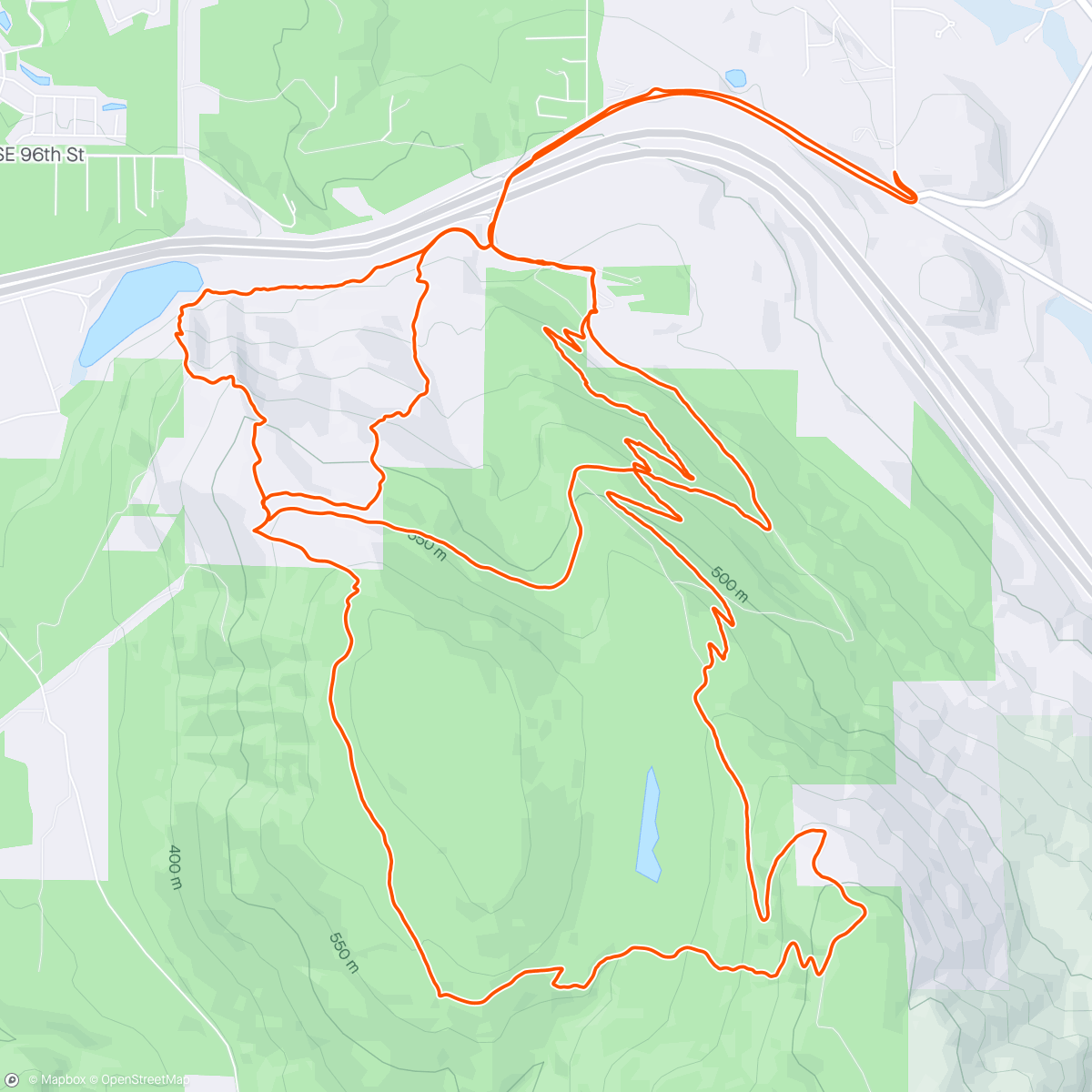 Map of the activity, Started Solo, Ended Up Shredding w/3 Different Groups