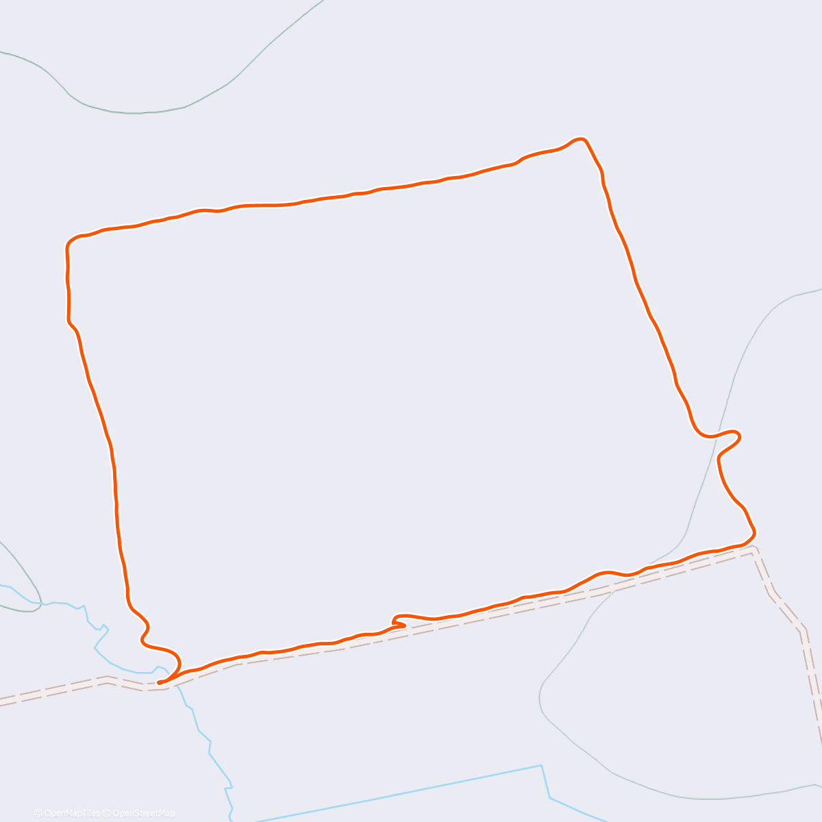 Map of the activity, Morning Walk