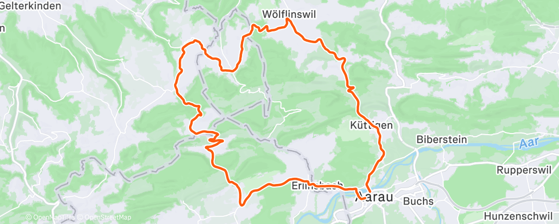 Map of the activity, Morning Ride