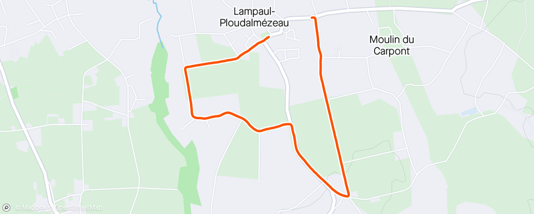 Map of the activity, Reprise course à pied
