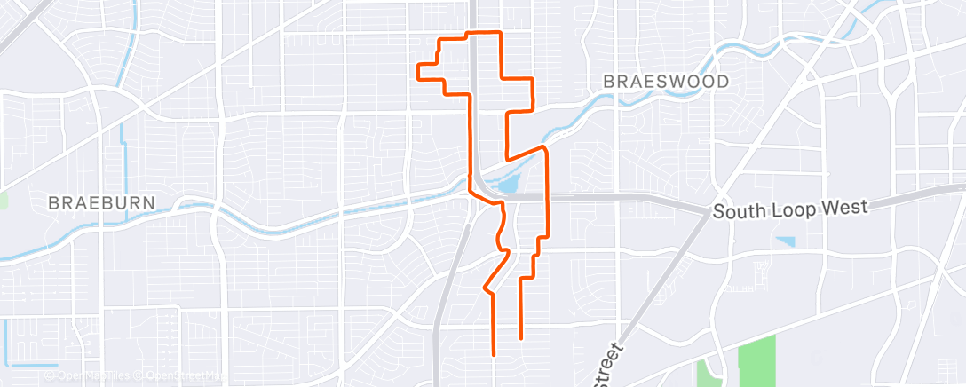 Map of the activity, Morning Run